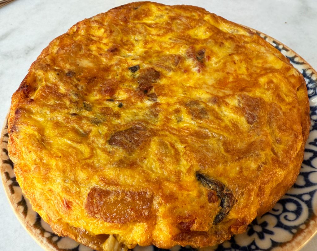 tortilla-brie-chorizo